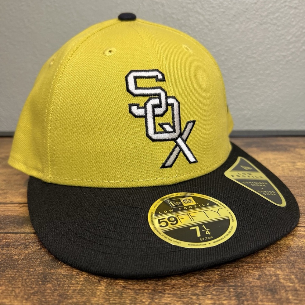 New Era Chicago White Sox Chartreuse Crown Low Profile 59FIFTY Fitted Hat 7 1/4
